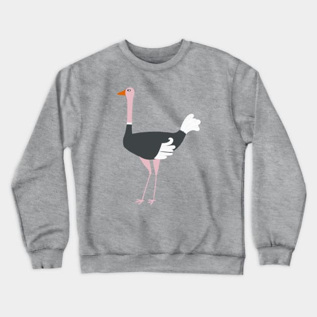 Ostrich Crewneck Sweatshirt by NicSquirrell